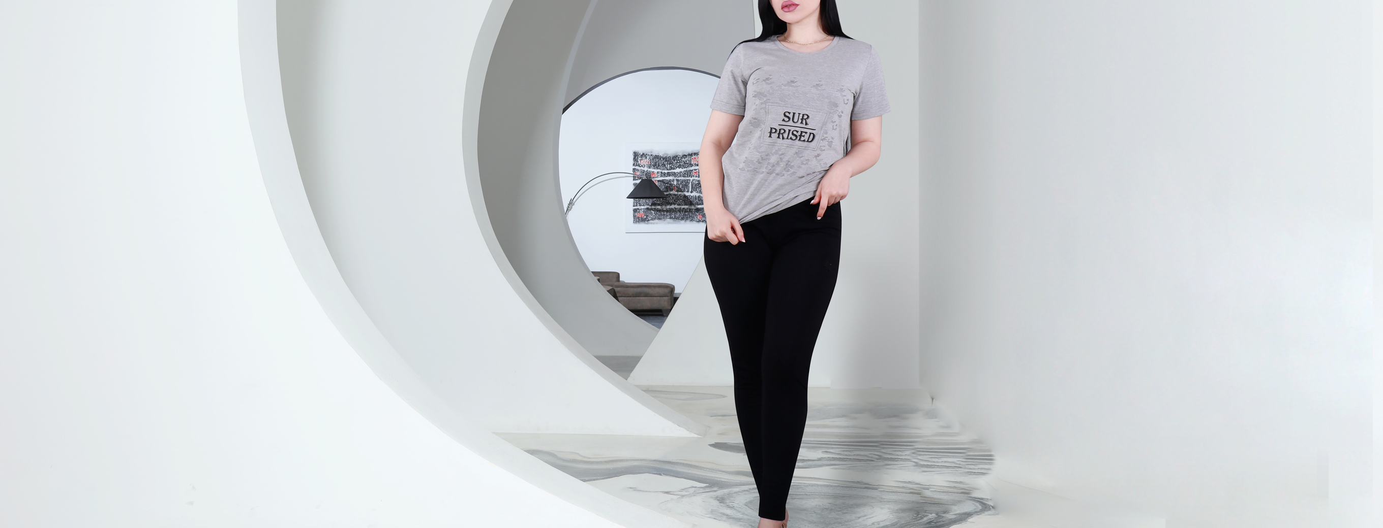 ست تیشرت و شلوار زنانه کد 6558