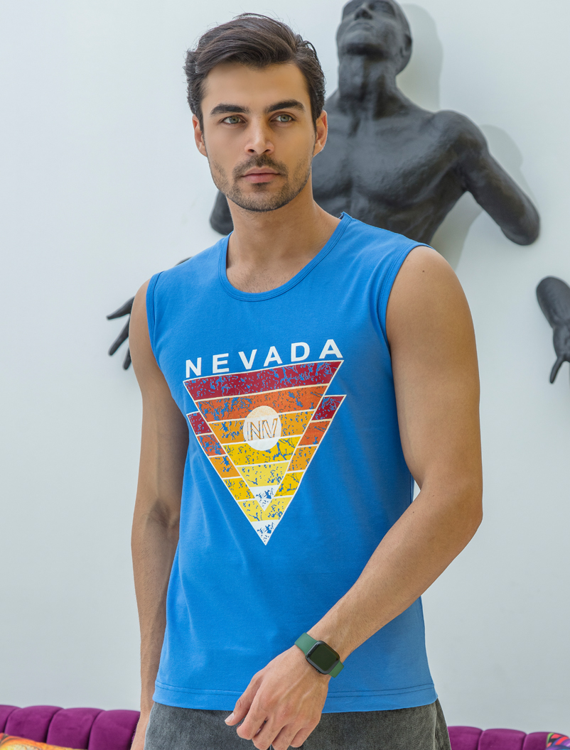 آستین حلقه ای مردانه رنگی چاپدار (چاپ NEVADA)