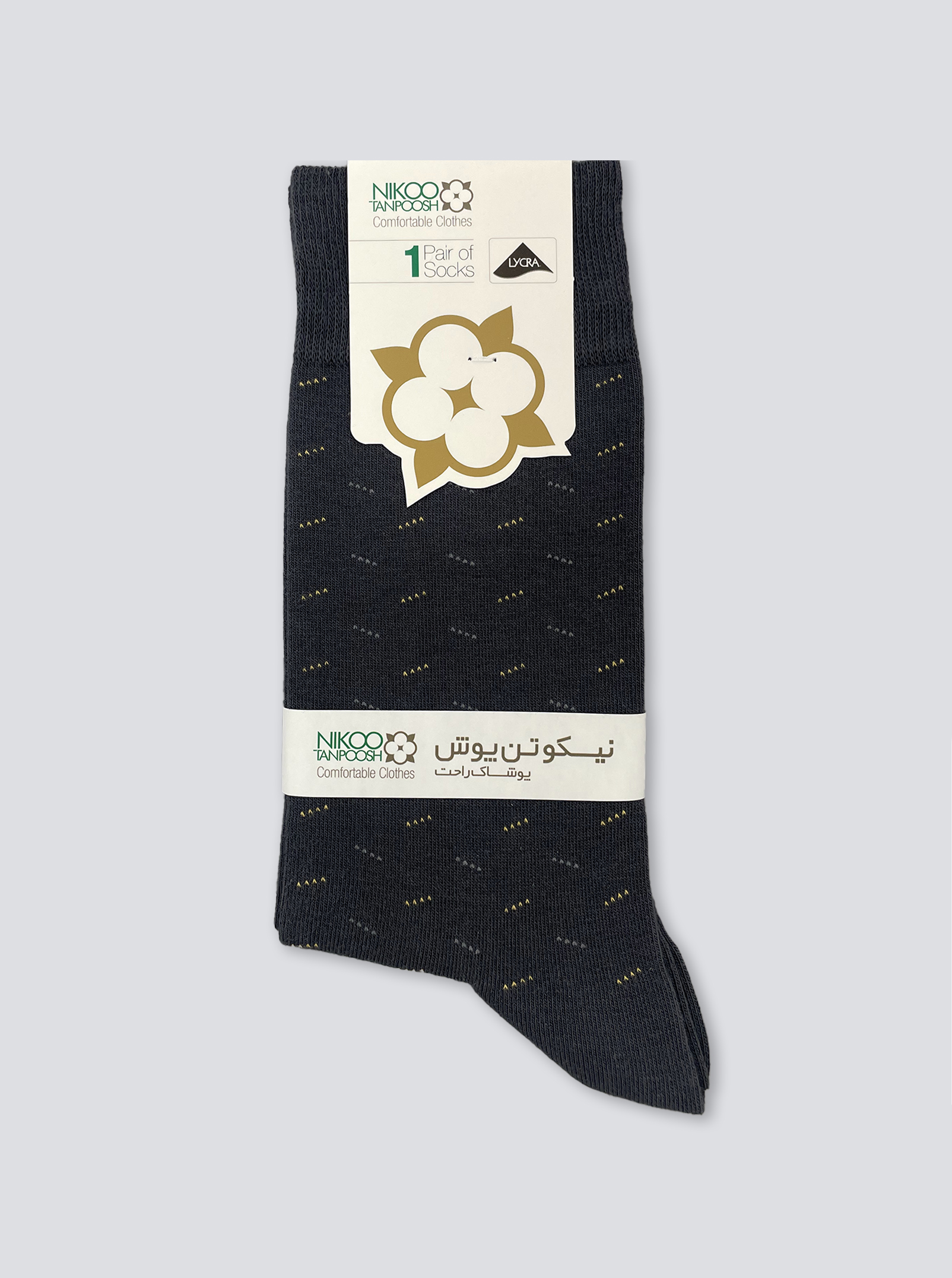 جوراب مردانه کارت طلایی ساقدار (طرح 009)