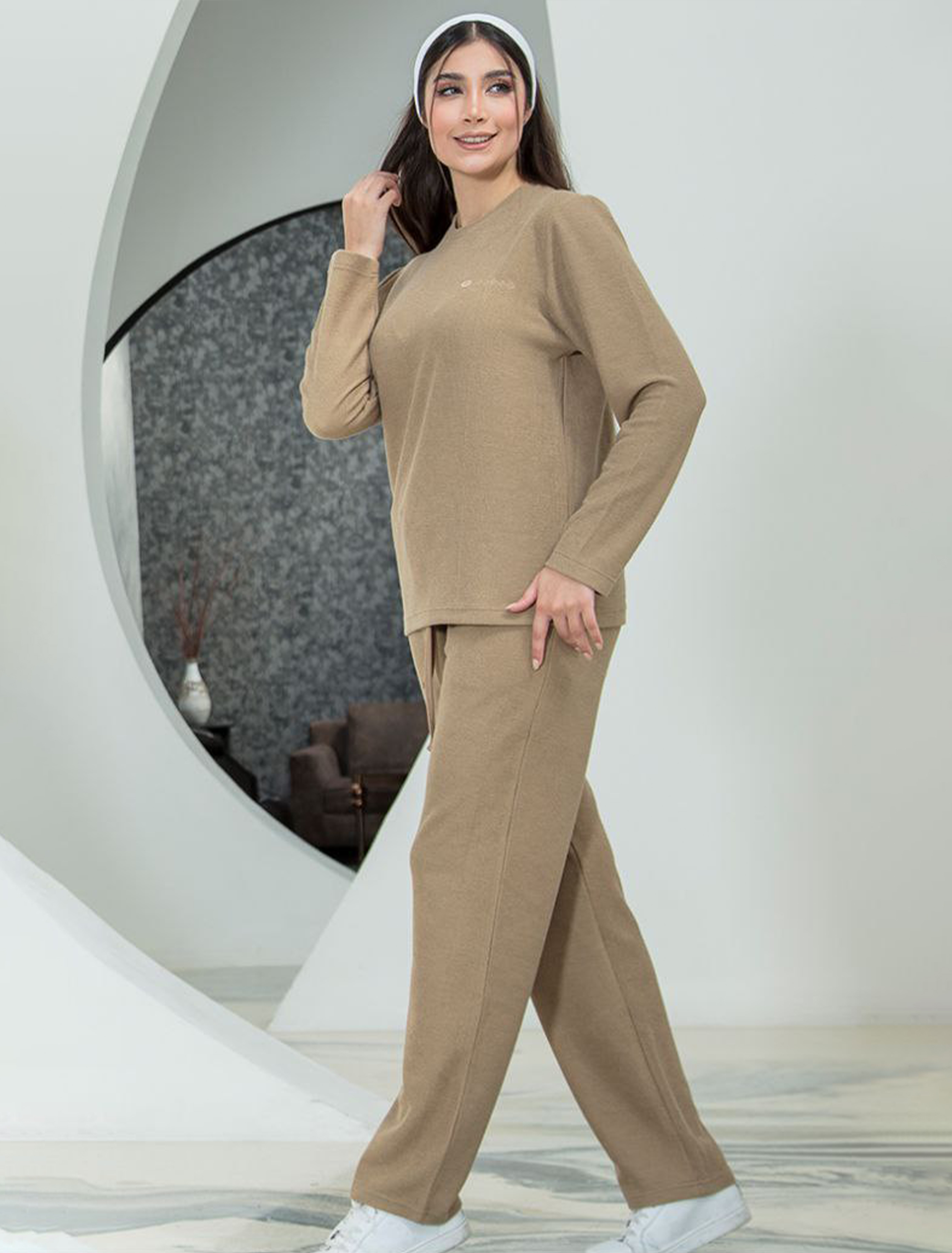 ست زنانه بلوز و شلوار کبریتی بوکله رنگی