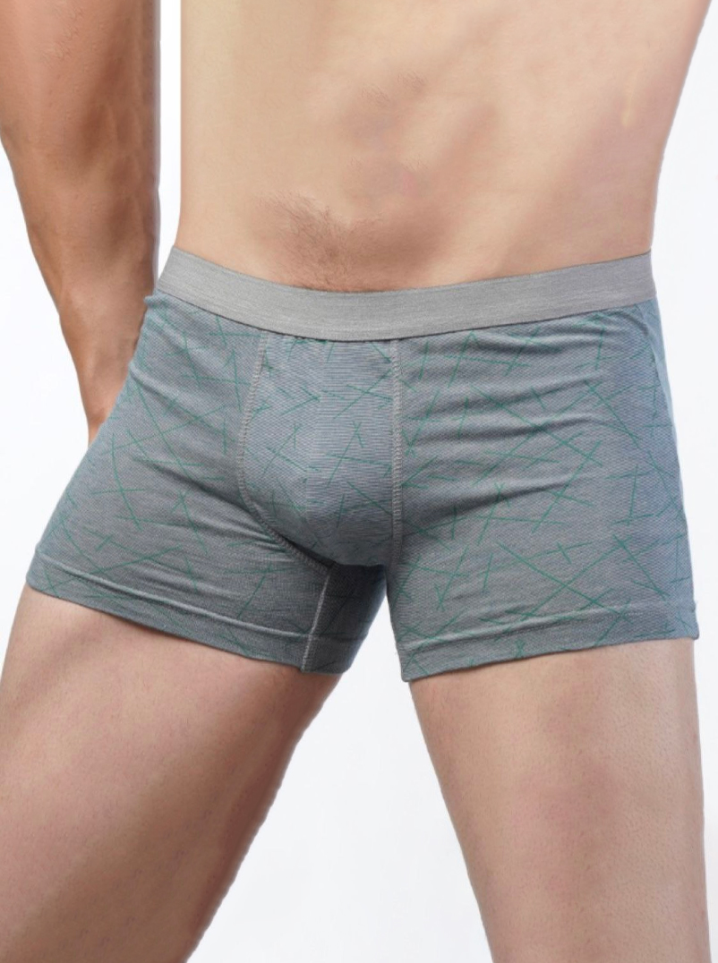 شورت پادار مردانه کمرکش اسپرت چاپ خطی _ بسته بندی 2 عددی