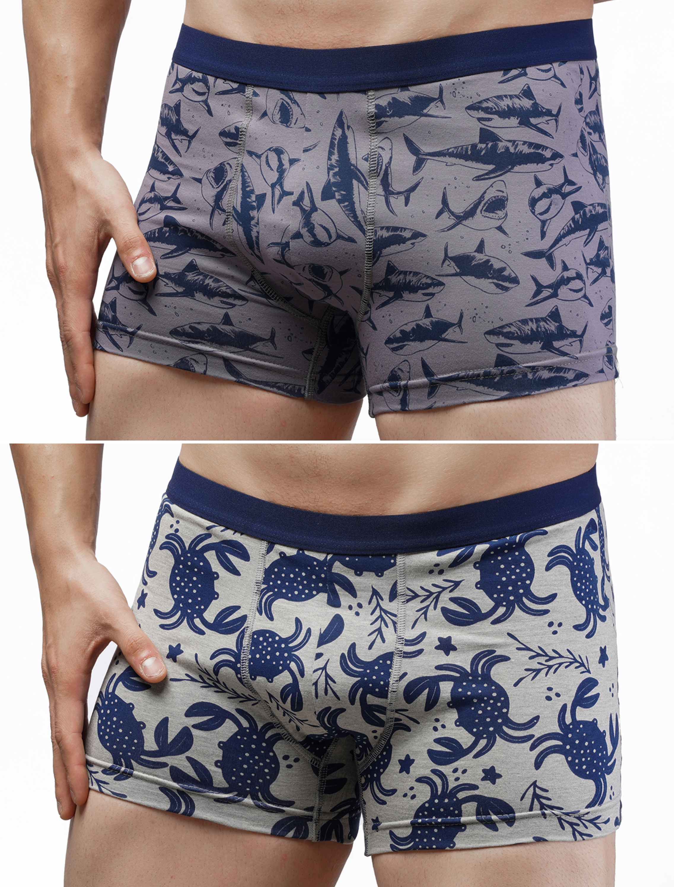 شورت پادار مردانه کمرکش اسپرت طرح H1