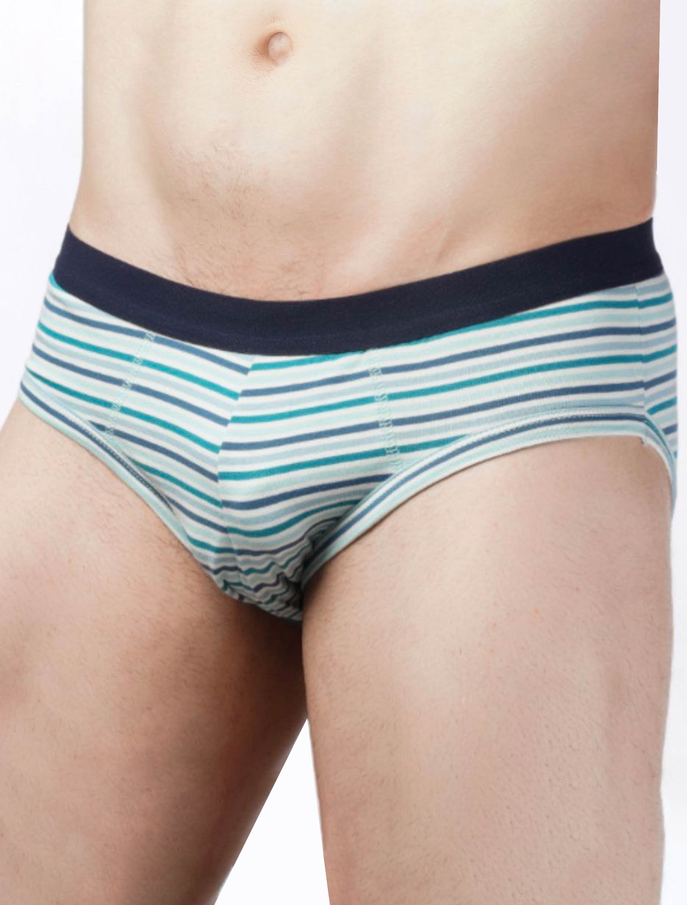 شورت مردانه اسلیپ کمرکش اسپرت راه راه رنگی _بسته بندی 2 عددی