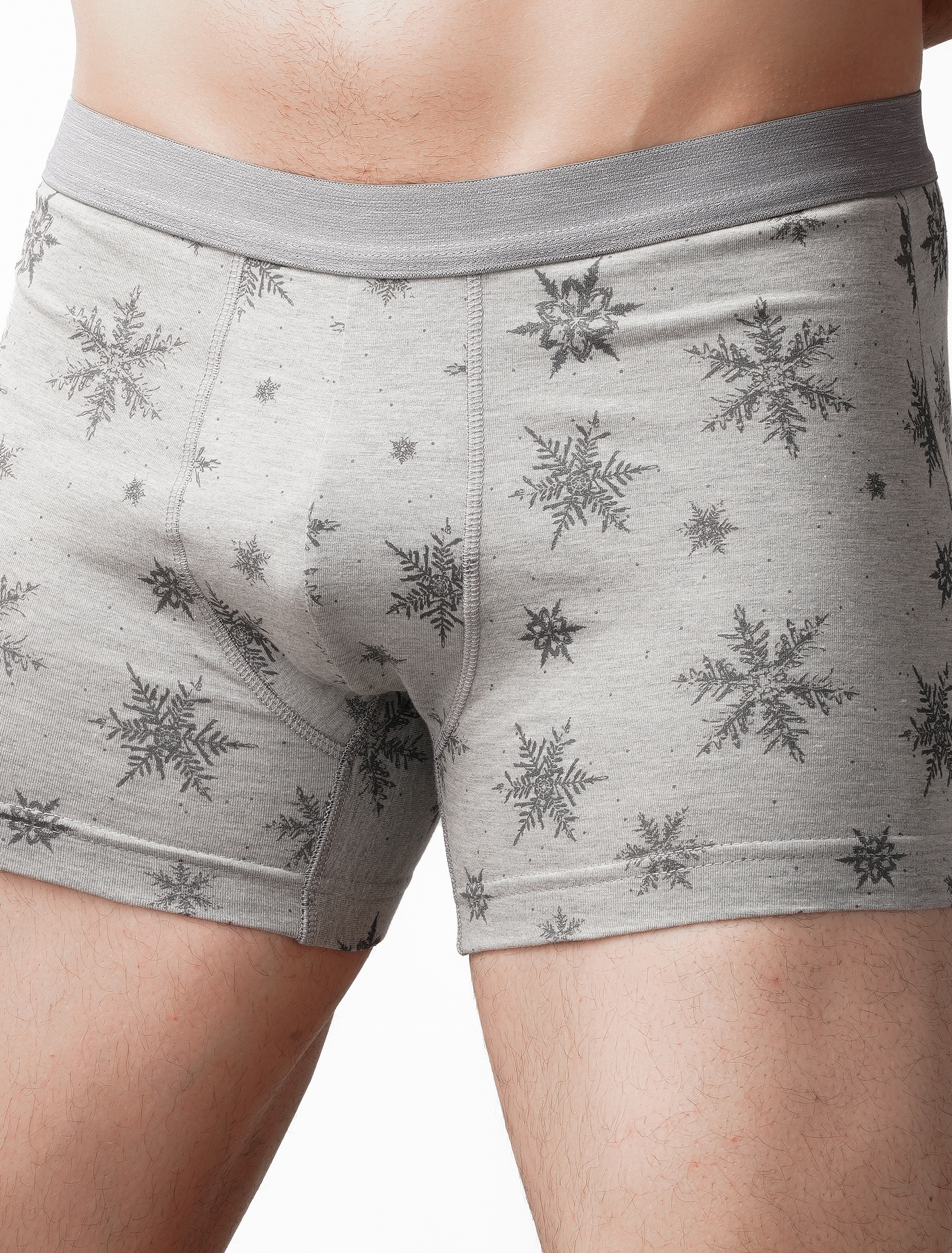 شورت پادار مردانه کمرکش اسپرت طرح زمستانی