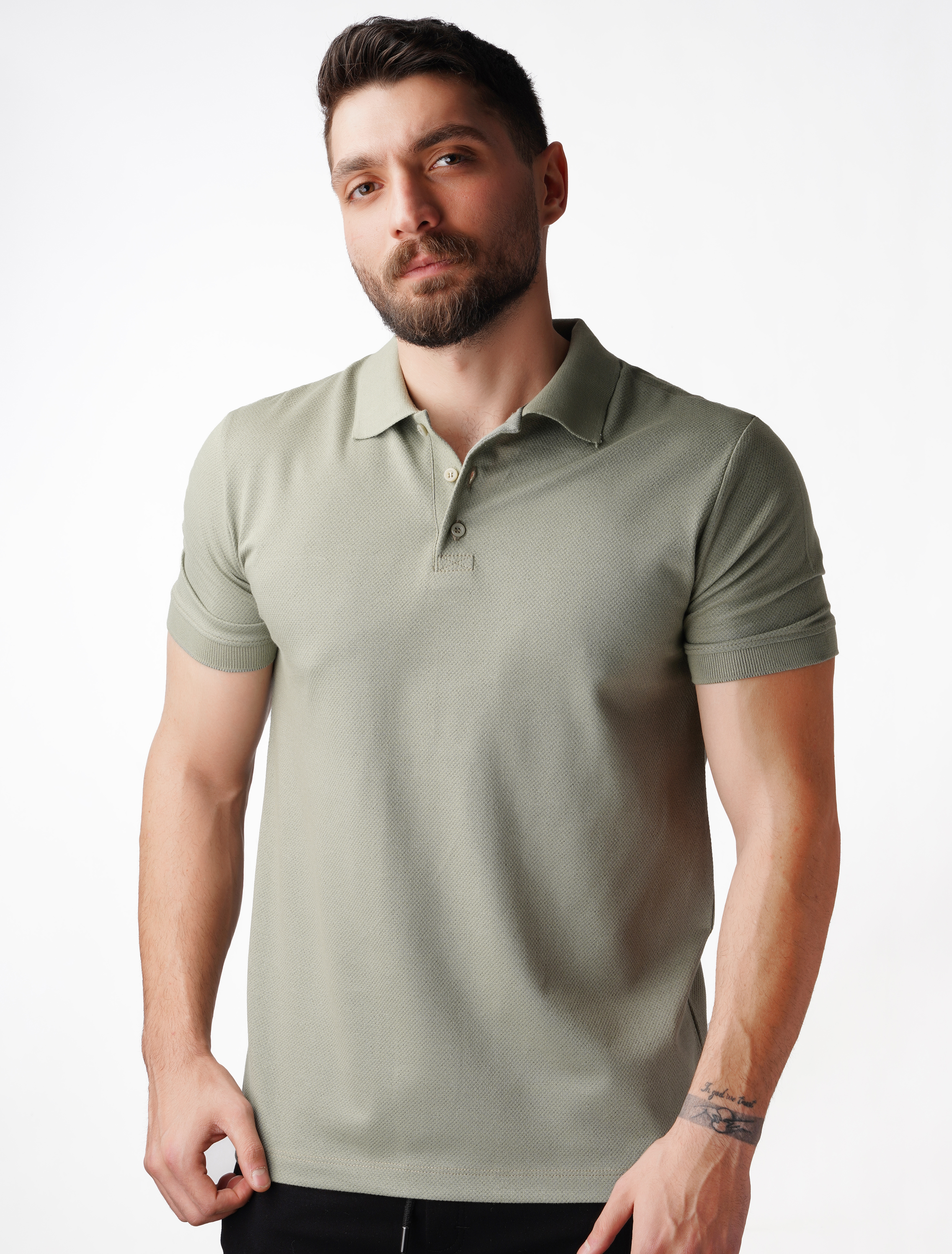 پولوشرت مردانه یقه دو دکمه جودون مولینه رنگی