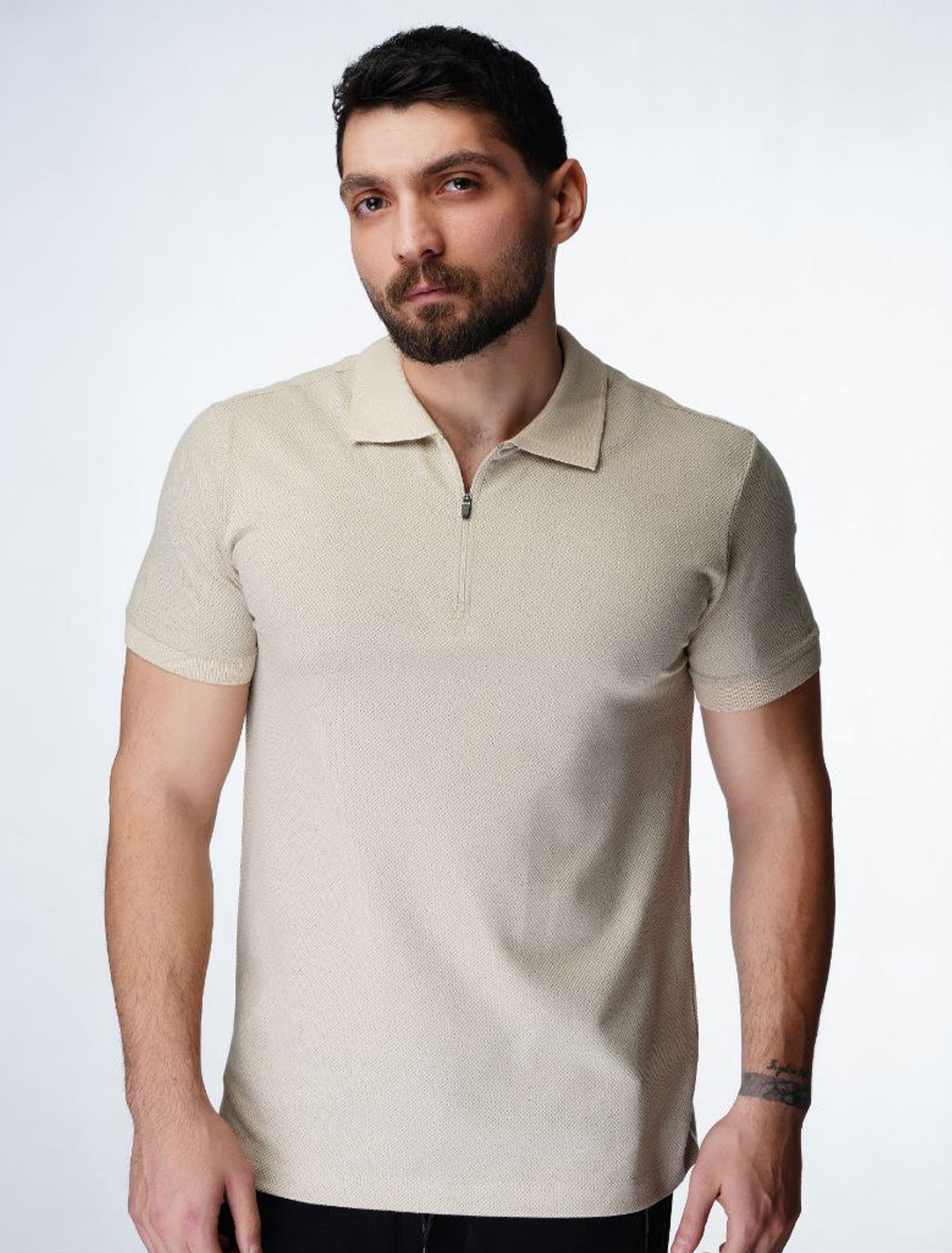پولوشرت مردانه نیم زیپ جودون مولینه 