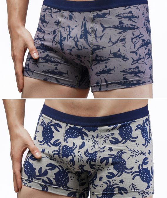 شورت پادار مردانه کمرکش اسپرت طرح H1