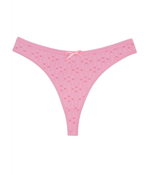 شورت زنانه اسلیپ کمر کش کاغذی طرحدار مدل thong _ بسته 3 عددی 