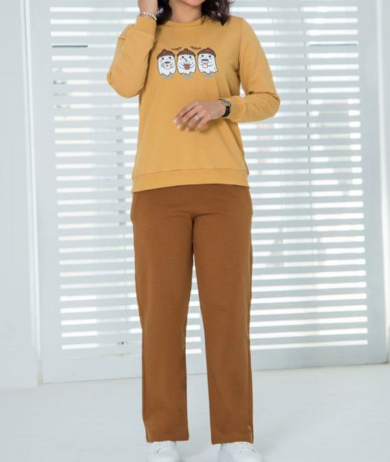 ست زنانه بلوز و شلوار طرح روح 