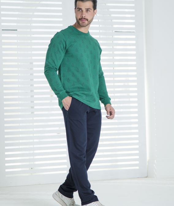 ست مردانه بلوز و شلوار طرح کاج