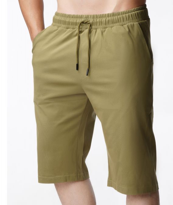 شلوارک مردانه تا پایین زانو رنگی ساده