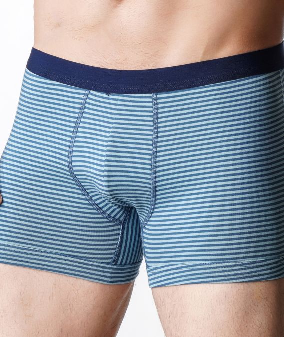 شورت پادار مردانه کمرکش اسپرت طرح راه راه رنگی