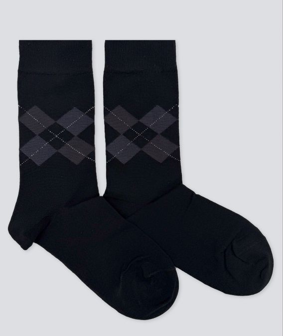 جوراب مردانه ساقدار بامبو طرح 8021H