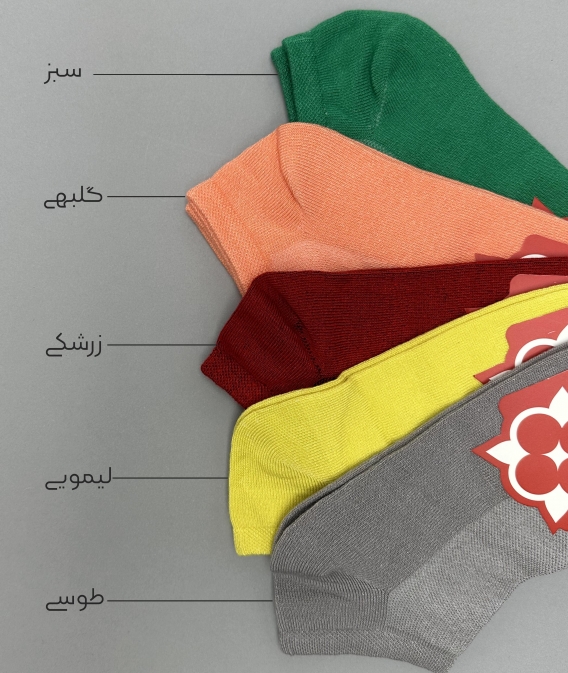 جوراب زنانه مچی مشبک رنگی (طرح 1)
