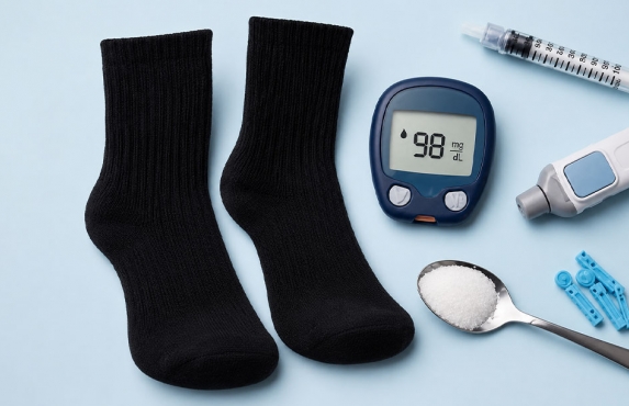 جوراب ساقدار مخصوص افراد دیابتی 