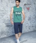 ست مردانه حلقه ای و شلوارک طرح summer