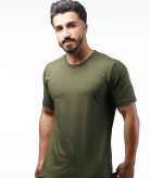تیشرت یقه گرد ساده رنگی مردانه
