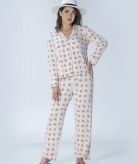 ست زنانه کت و پیژامه طرح انگور