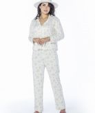 ست زنانه کت و پیژامه طرح جوجه تیغی