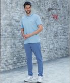 ست مردانه پولوشرت جودون آّبی و شلوار آبی چرک 