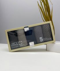 جوراب مردانه ساقدار _ 5 عددی(طرح k4)