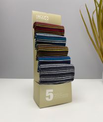 جوراب مردانه ساقدار _ 5 عددی (طرح p4)