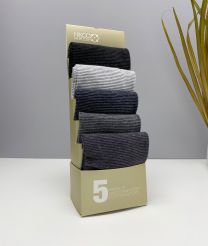 جوراب مردانه ساقدار _ 5 عددی (طرح p5)