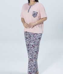 ست زنانه تیشرت و شلوار طرح pink panthera