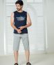 ست مردانه حلقه ای و شلوارک طرح NEVER STOP